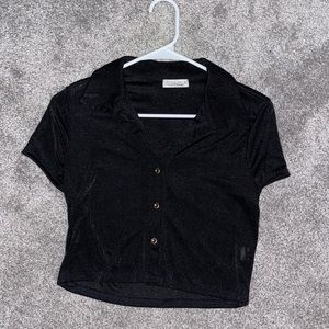 Cropped Haley and June button up.